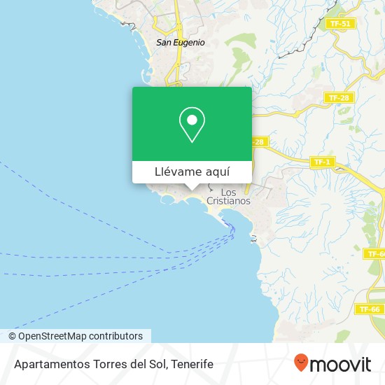 Mapa Apartamentos Torres del Sol