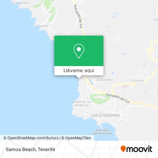 Mapa Samoa Beach