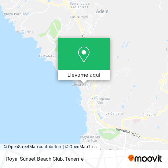 Mapa Royal Sunset Beach Club
