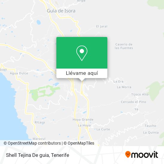 Mapa Shell Tejina De guia