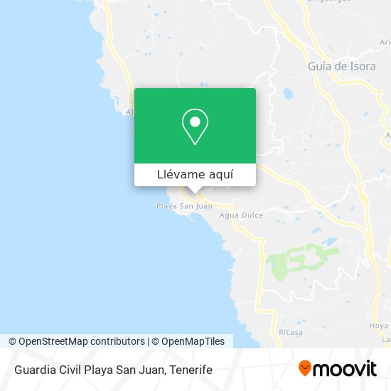 Mapa Guardia Civil Playa San Juan