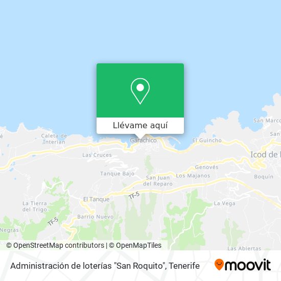 Mapa Administración de loterías "San Roquito"
