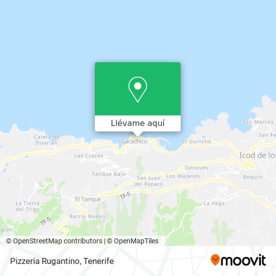 Mapa Pizzeria Rugantino
