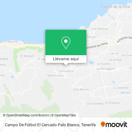 Mapa Campo De Fútbol El Cercado Palo Blanco