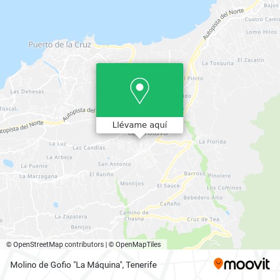 Mapa Molino de Gofio "La Máquina"