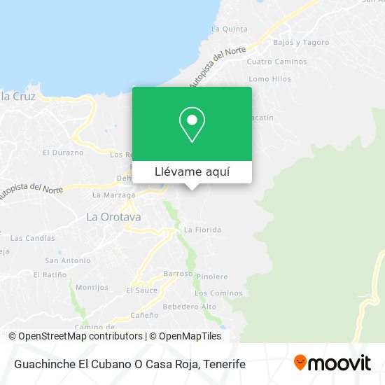 Mapa Guachinche El Cubano O Casa Roja
