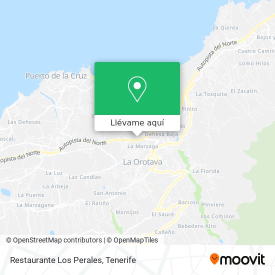 Mapa Restaurante Los Perales