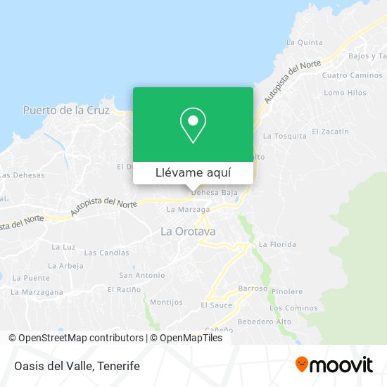 Mapa Oasis del Valle