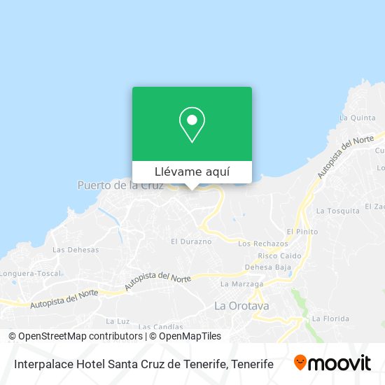 Mapa Interpalace Hotel Santa Cruz de Tenerife