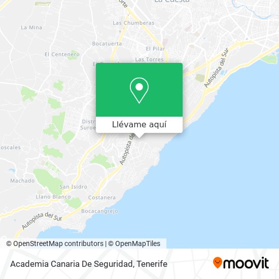 Mapa Academia Canaria De Seguridad