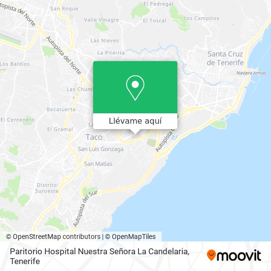 Mapa Paritorio Hospital Nuestra Señora La Candelaria