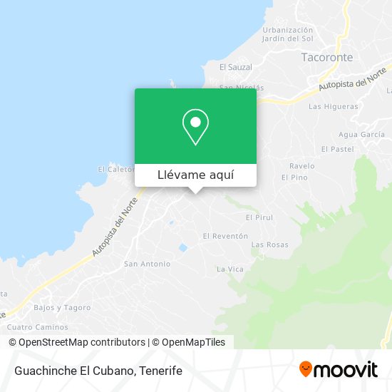 Mapa Guachinche El Cubano