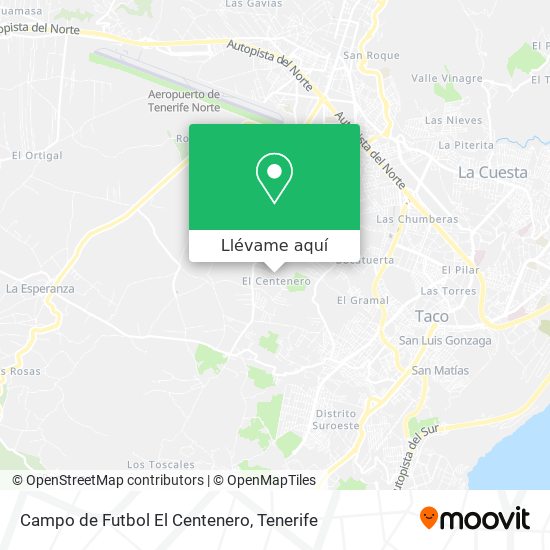 Mapa Campo de Futbol El Centenero