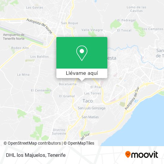 Mapa DHL los Majuelos