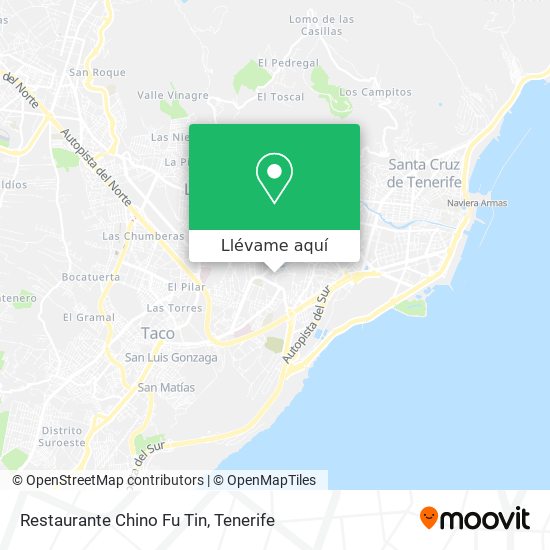Mapa Restaurante Chino Fu Tin