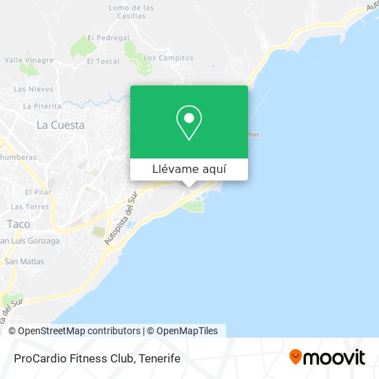 Mapa ProCardio Fitness Club