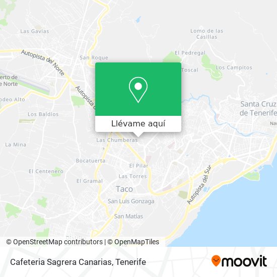 Mapa Cafeteria Sagrera Canarias