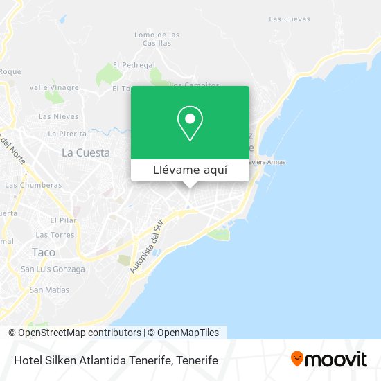 Mapa Hotel Silken Atlantida Tenerife