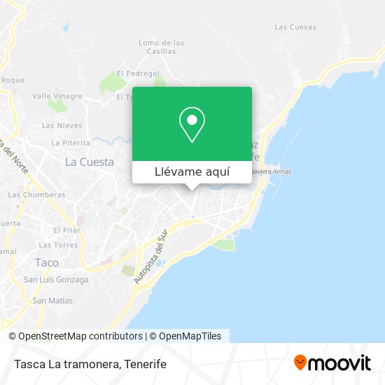 Mapa Tasca La tramonera