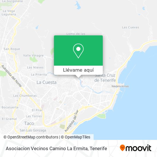 Mapa Asociacion Vecinos Camino La Ermita