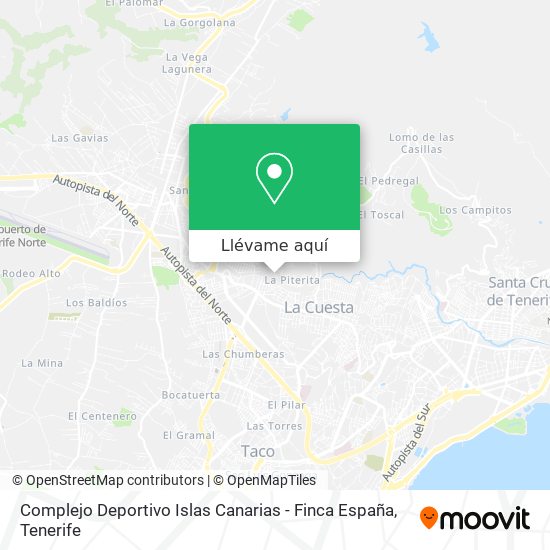 Mapa Complejo Deportivo Islas Canarias - Finca España