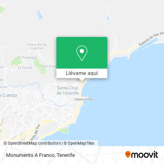 Mapa Monumento A Franco