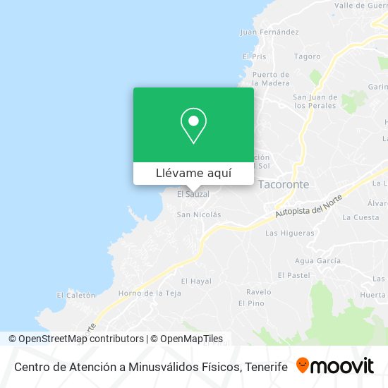 Mapa Centro de Atención a Minusválidos Físicos