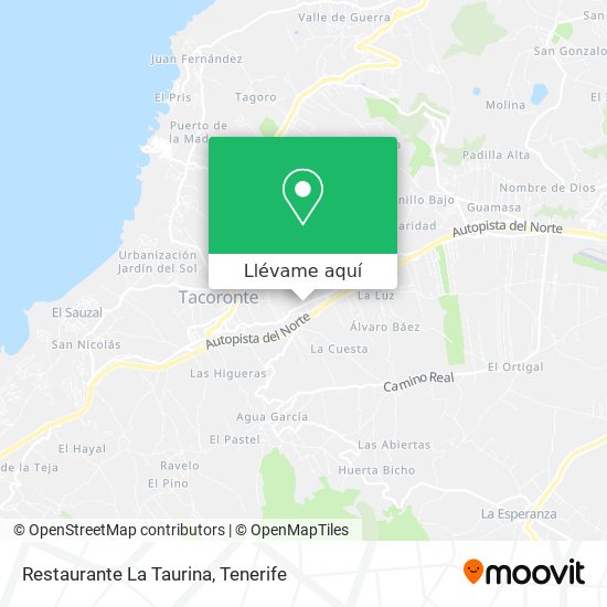 Mapa Restaurante La Taurina