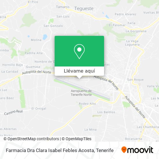 Mapa Farmacia Dra Clara Isabel Febles Acosta