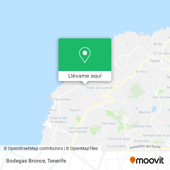 Mapa Bodegas Bronce