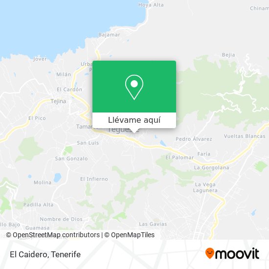 Mapa El Caidero