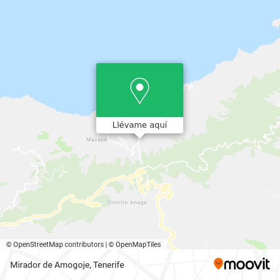 Mapa Mirador de Amogoje