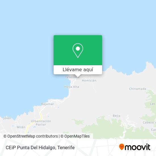 Mapa CEiP Punta Del Hidalgo