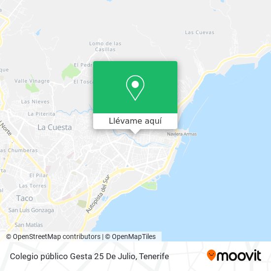 Mapa Colegio público Gesta 25 De Julio