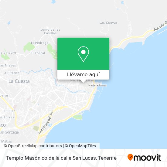 Mapa Templo Masónico de la calle San Lucas