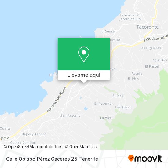 Mapa Calle Obispo Pérez Cáceres 25