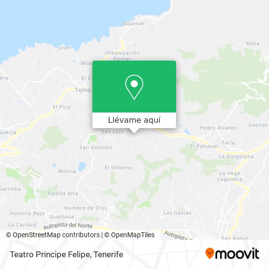 Mapa Teatro Principe Felipe