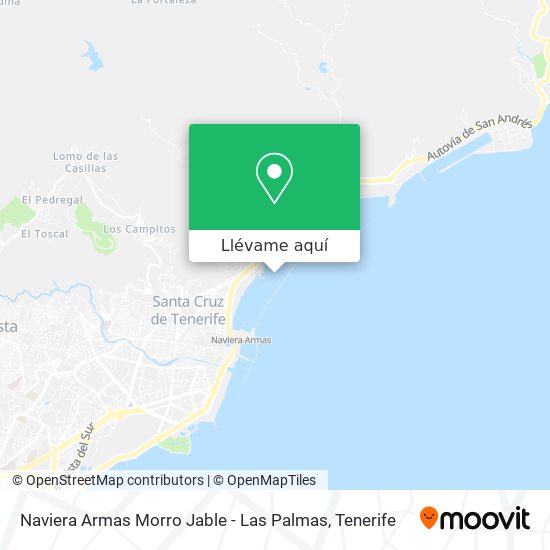 Mapa Naviera Armas Morro Jable - Las Palmas