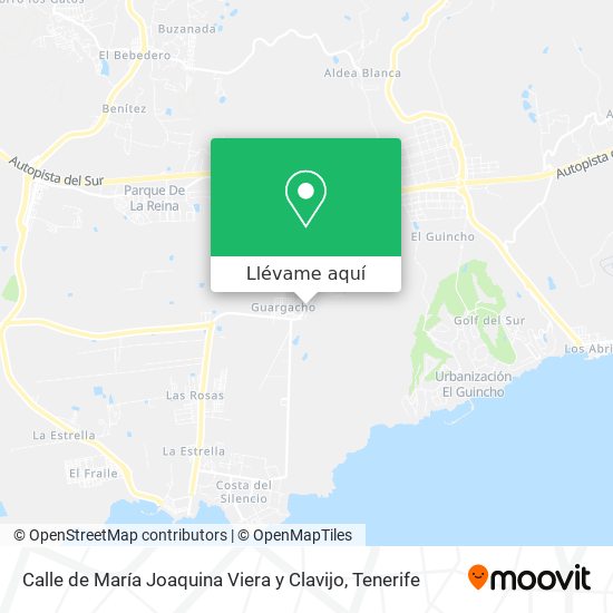 Mapa Calle de María Joaquina Viera y Clavijo