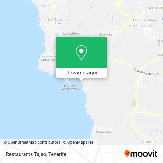 Mapa Restaurants Tajao