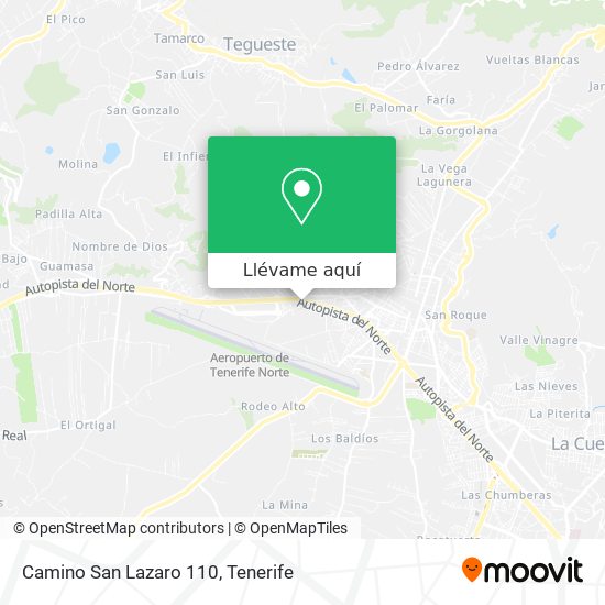 Mapa Camino San Lazaro 110