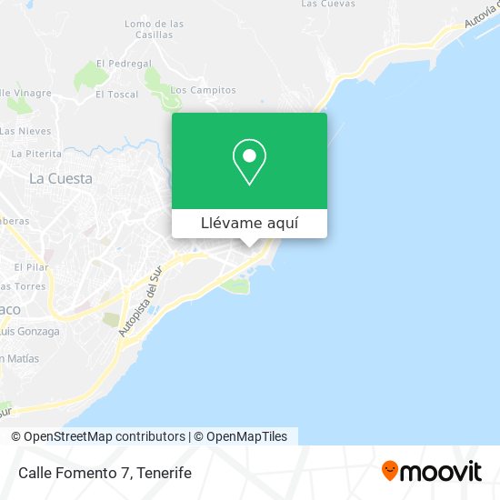 Mapa Calle Fomento 7