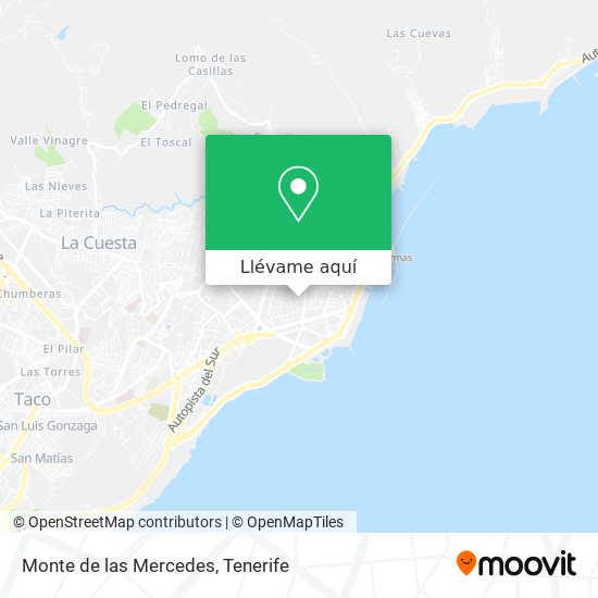 Mapa Monte de las Mercedes
