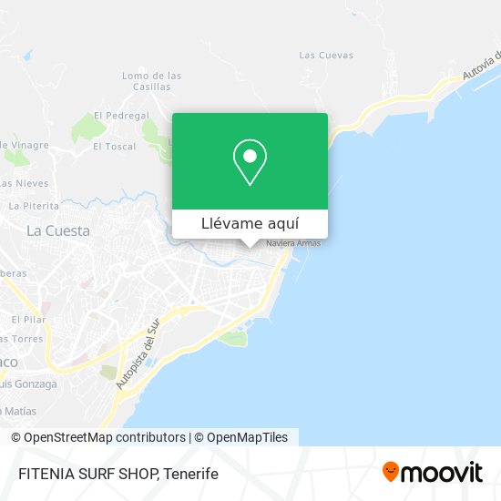 Mapa FITENIA SURF SHOP