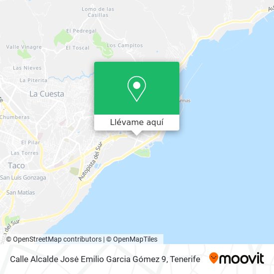 Mapa Calle Alcalde Josė Emilio Garcia Gómez 9