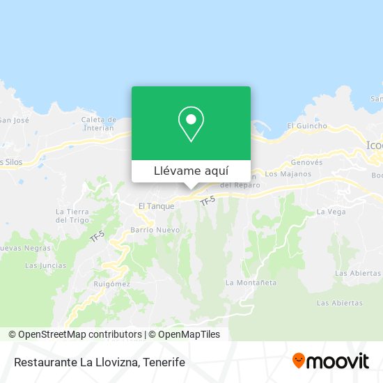 Mapa Restaurante La Llovizna