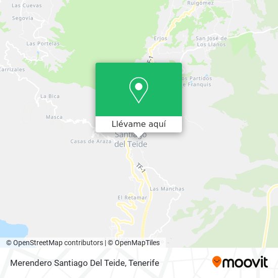 Mapa Merendero Santiago Del Teide