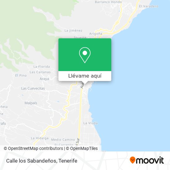 Mapa Calle los Sabandeños