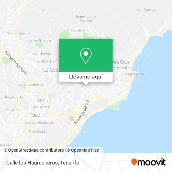 Mapa Calle los Huaracheros