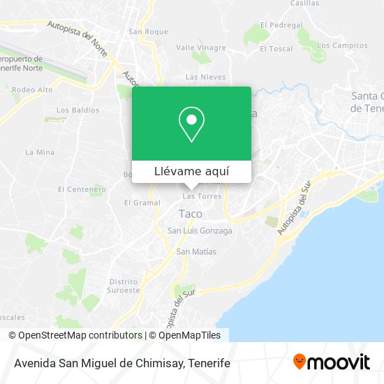 Mapa Avenida San Miguel de Chimisay
